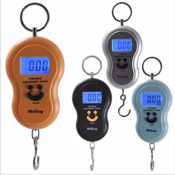 

Fishing Electronic Weighing Scales Luggage Scale Hanging Hook Scale Digital Electronic Balance Backlit LCD Display 45kg/5g