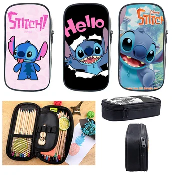 

Stitch Pencil Case School Supplies for Kids Girls Anime Stationery Bag 3D Print Storage Zipper Pouch Cosmetic Cases Makeup Case