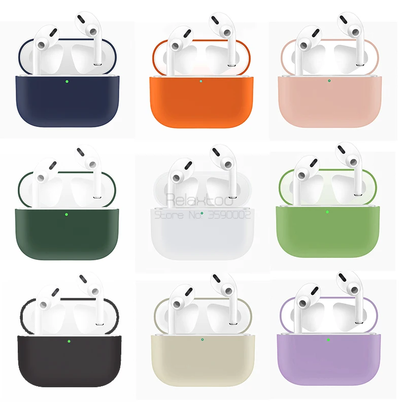 Чехол из жидкого силикона для Airpods Pro аксессуары Bluetooth наушников чехол airpods pro