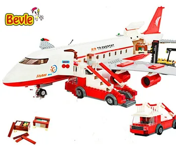

GUDI 8913 City Series Air Bus Large Passenger Aircraft Building Blocks 856pcs Bricks Compatible With Bela AirPlane Toys