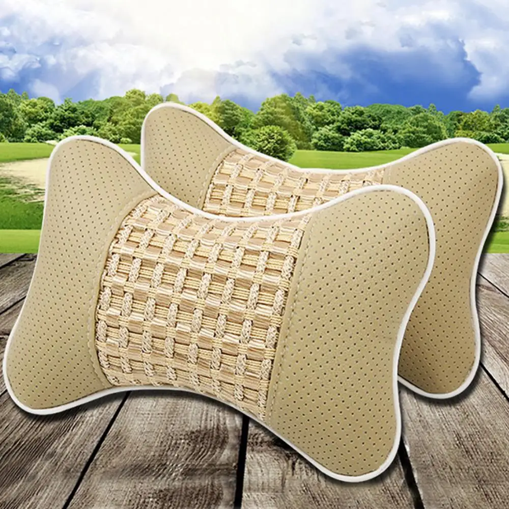 ¡55 % de descuento! Almohada para reposacabezas de coche con forma de hueso 3D creativo, cojín suave de regalo