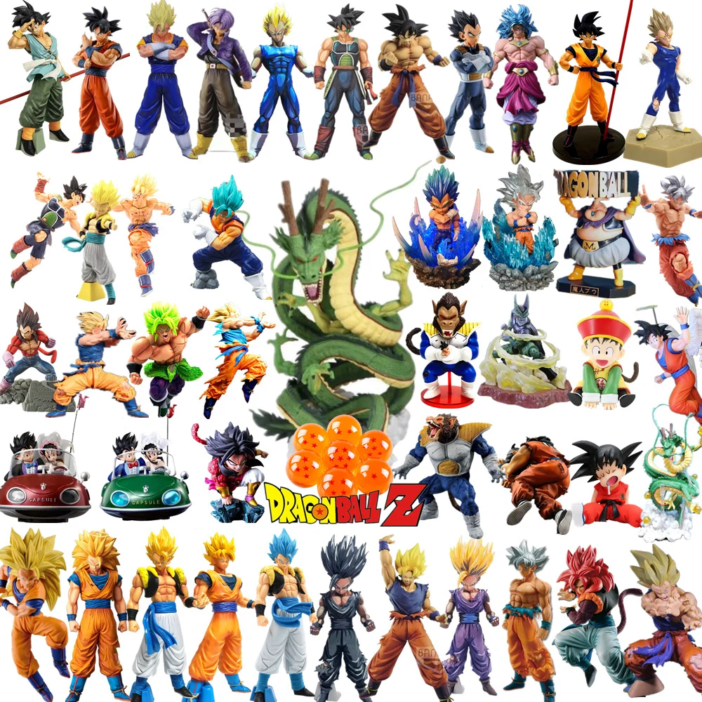 Dragon Ball Z Anime Figure Son Goku Broly Vegeta Trunks Shenron PVC Action Toys Model Super Saiyan Gogeta Vegetto Gohan Figurine