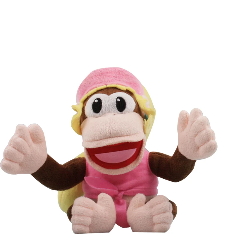 Аниме Super Mario Bros Марио Луиджи Гумба призрак Звезда гриб Koopa летающая рыба ледяной огонь Пиранья цветок плюшевые игрушки детские подарки - Цвет: 18cm sister