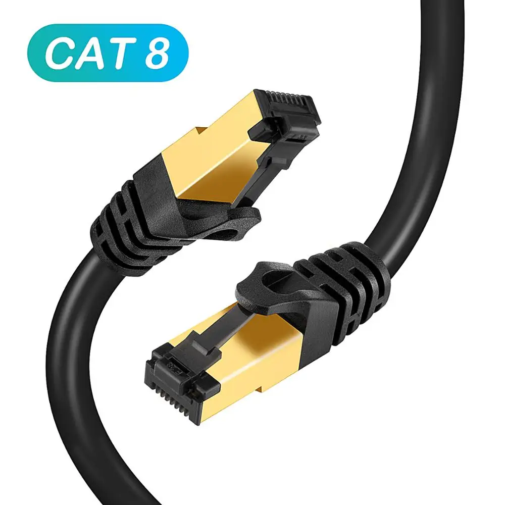 Gaming High Speed Ethernet Cable Cat8 40Gbps 2000MHz Internet Network Cable  Ethernet Cat 8 30m 5m Rj45 20metros 20 m Lan Cord - AliExpress