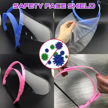

Reusable Face Shield Full-Face Anti-Fogging Dust-proof Splash-proof Mask Stretchy Adjustable Headband Transparent anti-spray