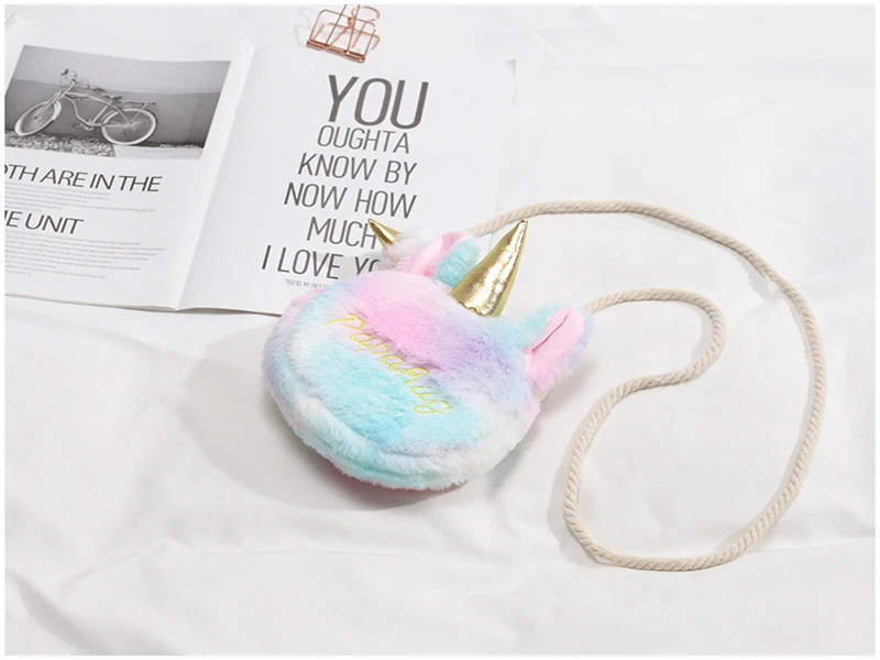 Unicorn Stuffed Toys Plush Girls Bags Stuffed Animals Messenger Bags Shoulder Bag Wallet toys