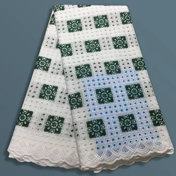 

2019 Latest Swiss African Cotton Lace Fabric High Quality Swiss Voile Lace In Switzerland With Stones For Every Dress Sews 04