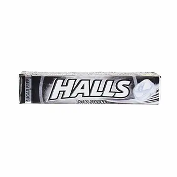 

Sugar Free Peppermint / Eucalyptus Drops, Extra-Strong, Country of Origin EU, Pack 32g- HALLS Extra-Strong, Sugar Free,32g