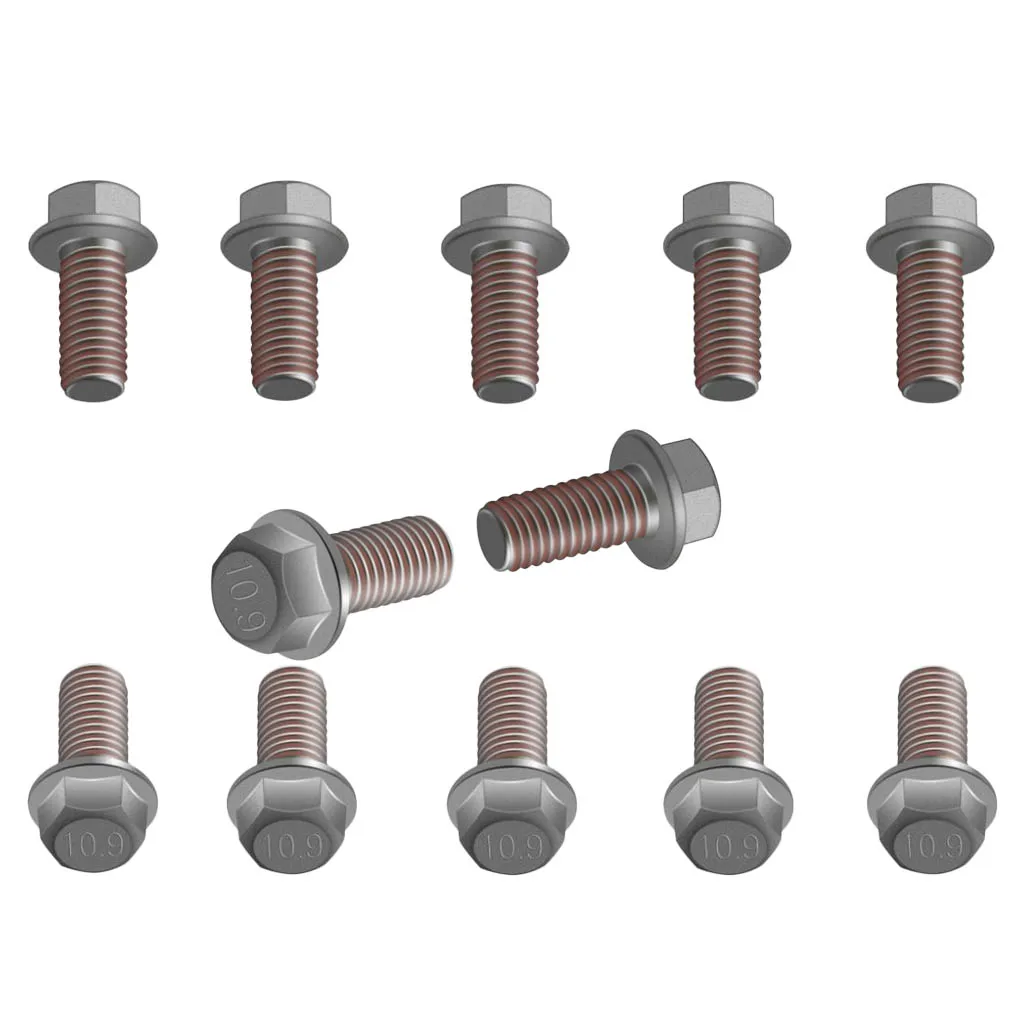 12 x Steel Rotor Bolt Kit, M6x13mm Brake Disc Screws for 50cc-550cc ATV Dirt Bikes