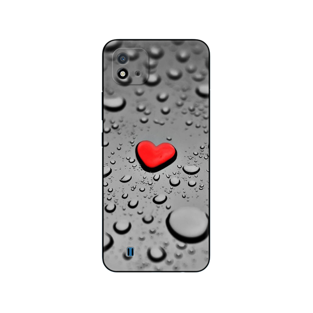 Realme C11 2021 2020 Case Soft Silicon Back Cover For OPPO RealmeC11 C 11 Phone Case RMX3231 RMX2185 6.5inch black tpu case