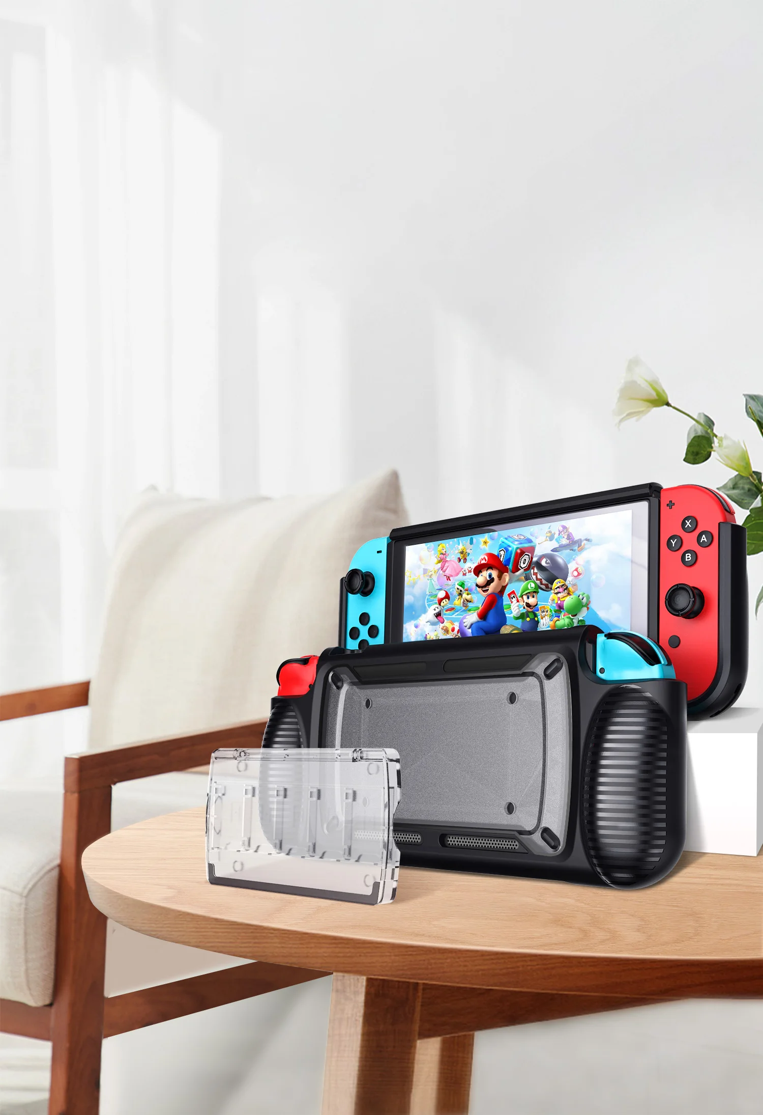 Yoteen для консоли nintendo Switch защитная оболочка пластиковая оболочка с настольной подставкой и игровой картой NS Защитная крышка