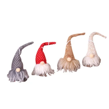 

4-Piece Set of Christmas Illuminated Forester Christmas Tree Decoration Pendant Night Light Luminous Holiday Ornaments