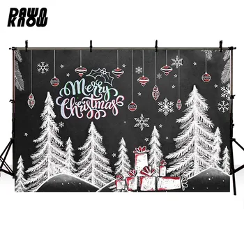 

DAWNKNOW Black Vinyl Photography Background For Baby Tree Photo Shoot Backdrop For Christmas Birthday Party Photo Studio G882