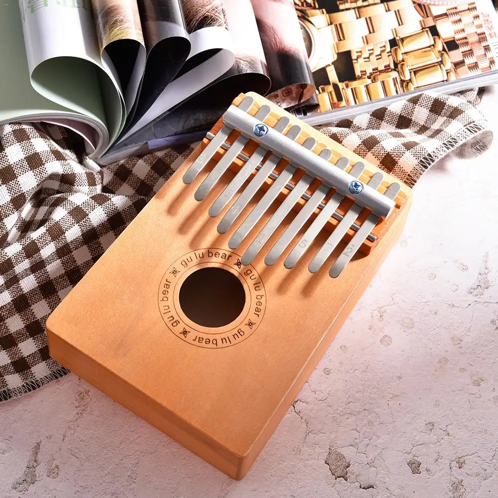 

10-tone Thumb Piano Pine Kalimba Thumb Piano Children's Music Toys Beginners Learning Tools African Traditional Music Instrument