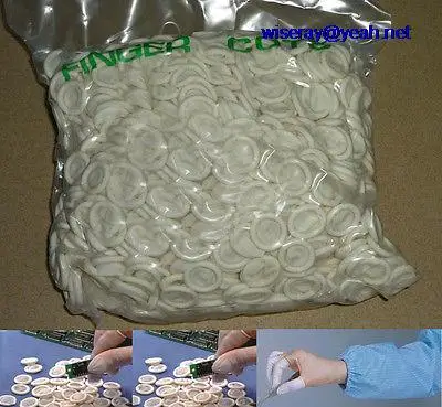 

DHL/EMS 6300pcs LATEX TISSUE FINGER COTS Hair Extension Dressing for IC PCBs Clean-A8