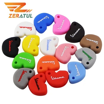 

Zeratul Silicone Car Key Case Protection Cover Cases for Vespa Enrico Piaggio GTS300 LX150 Fly 125 3vte Gts 200 Motorcycle use