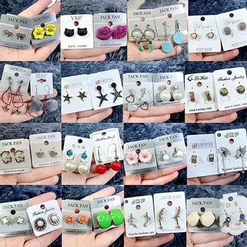 

30 Paris/lot fashion classical mix random style alloy women earring lot jewelry wholesale 200731-60