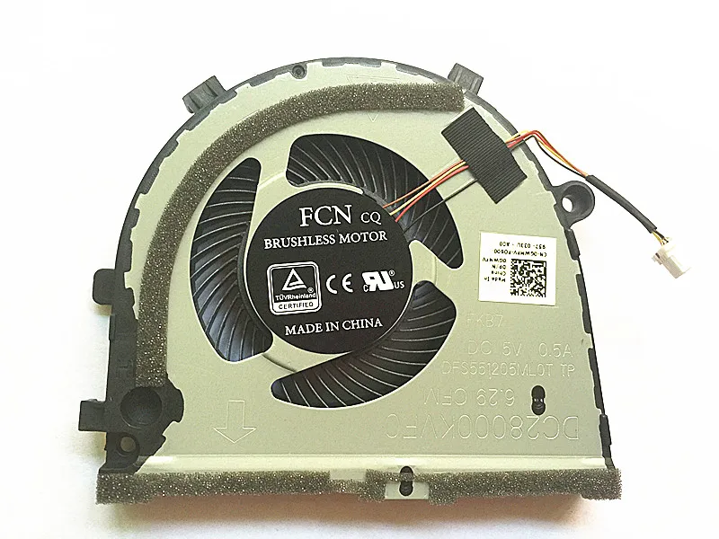 Новый ноутбук Процессор охлаждающий вентилятор Cooler для DELL G3 3579 3779 G5 5587 0TJHF2
