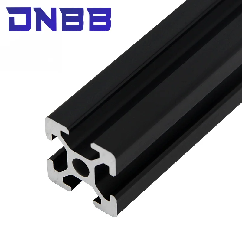 1PC nero 2020 profilo in alluminio anodizzato standard ue 100- 800mm adatto per macchina per incisione stampante 3D CNC fai da te