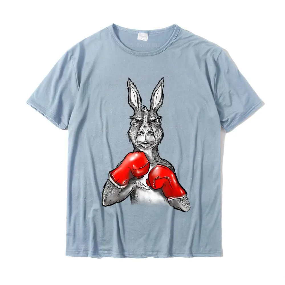 Cheap Men Tees Group Birthday T Shirt 100% Cotton Short Sleeve Party Tee-Shirts Round Collar Free Shipping Funny Boxing Roger - Humor Sport Kangaroo T-Shirt__MZ24069 light