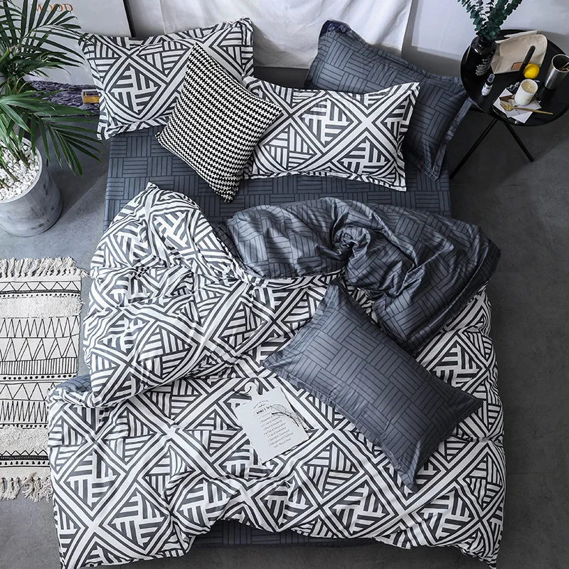

Comforter bedding set 3pcs bed linen set Queen King nordic duvet cover set Quilt Cover Bedclothes Pillow case Home decor Textile