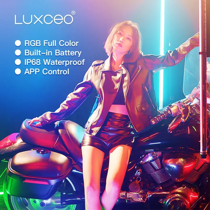 LUXCEO P120 RGB светодиодный светильник для видеосъемки встроенный аккумулятор с