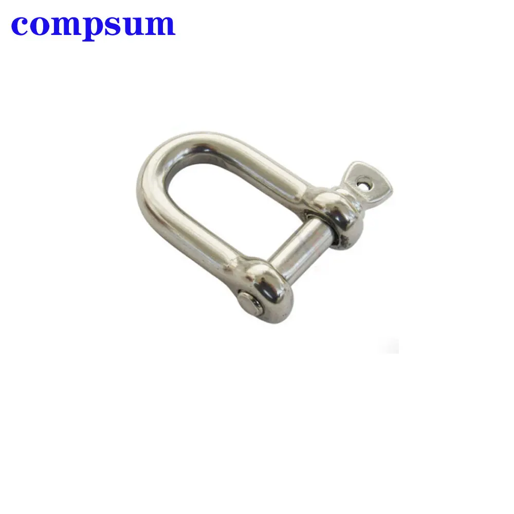 T316 Stainless Steel Screw Pin D Shackle wire rope lock chain connecting buckle stainless steel wire rope,stainless steel cable rope,stainless steel carabiner