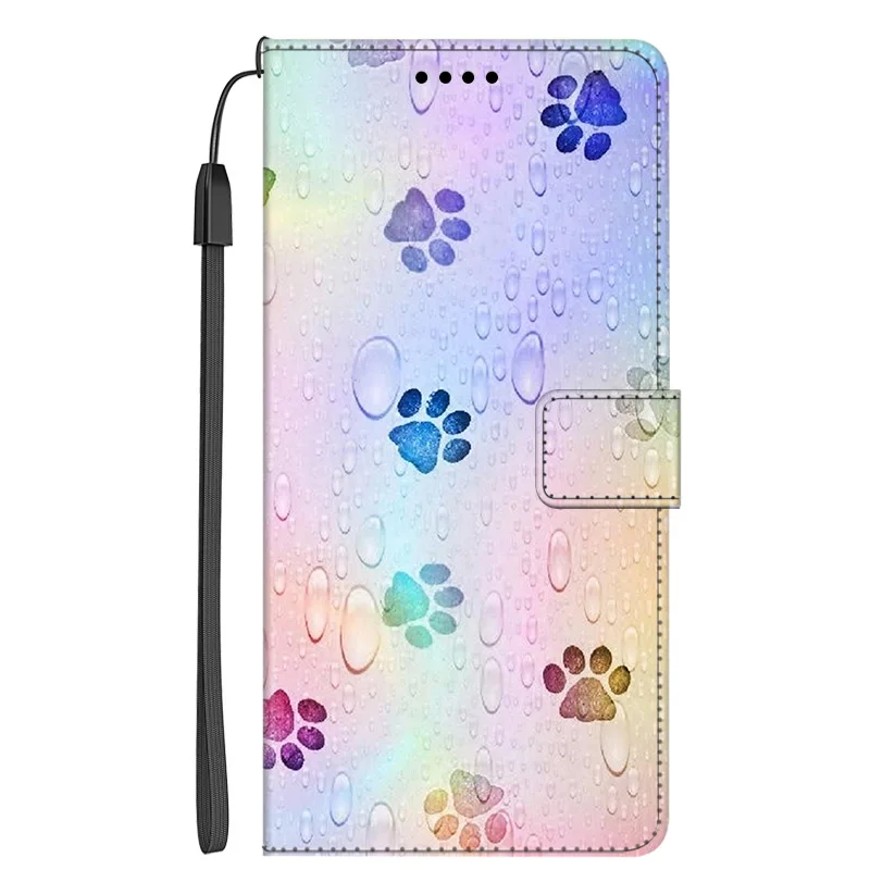 Flip Leather Case For OPPO Reno 4Z 5Z 2Z ZF 4 Lite 3 4 Pro 4G 5G Painted Phone Wallet Stand Book Cover Card Holder Reno4 Z Bag