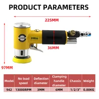 HIFESON Mini 2 / 3 "Air Sander pneumatic polisher grinder buffer double acting track polisher 80 sheets sandpaper Kit 2