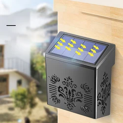 Nouvelle applique murale solaire LED haute luminosité, éclairage de jardin de villa, éclairage mural de couloir 