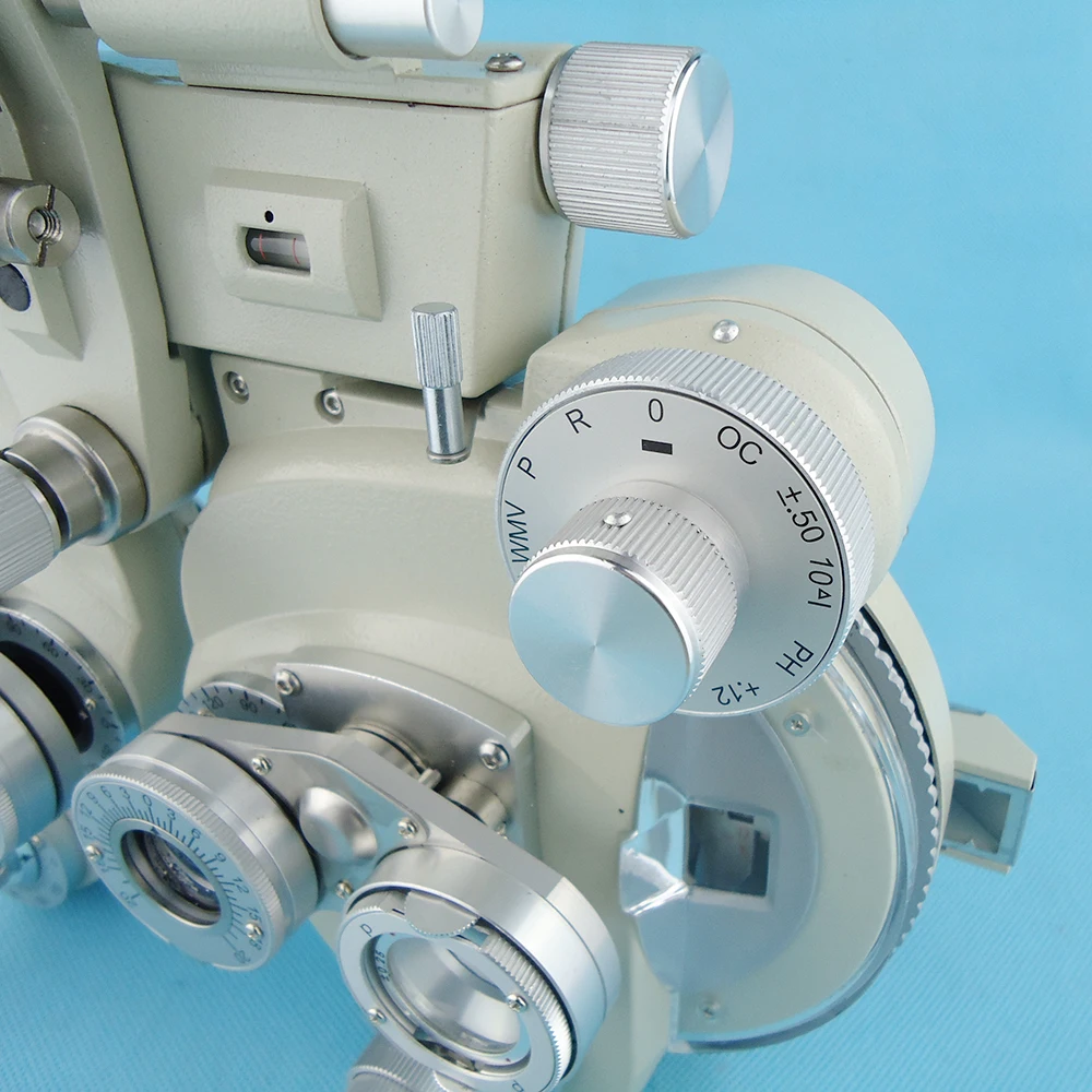 Manual phoropter Optical view tester Vision tester Minus cylinder lenses Black color