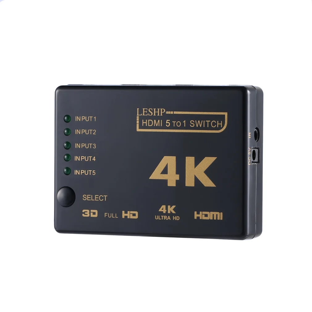 1080P Мини-Коммутатор HDMI 4K HD 3 5 портов HDMI Переключатель Селектор сплиттер с концентратором ИК пульт дистанционного управления для HD tv DVD tv BOX Z2