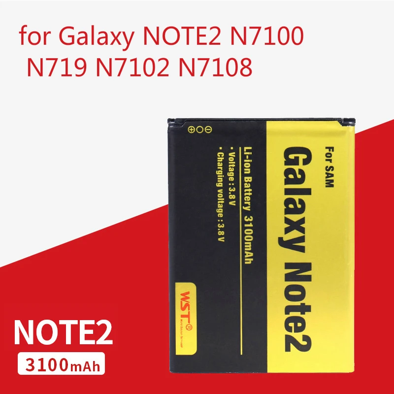 

Suitable for Galaxy Samsung Note2 Mobile Phone Battery Suitable for Samsung Note2 N7100 N719 N7102 N7108 Mobile Phone Battery