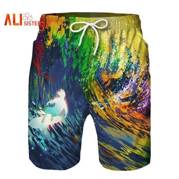 

3D Digital Print Quick Dry Summer Mens Siwmwear Mens Beach Board Shorts Briefs For Men Swim Trunks Swim Shorts Beach Wear