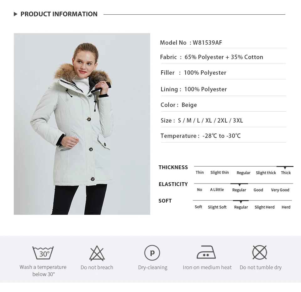 long down coat TIGER FORCE Winter Jacket for Women Parka Women's Warm Thicken Coat with Raccoon Fur Collar Female Warm Snowjacket Padded Coat north face parka