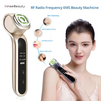 

EMS RF Meter Vibration Hot Color Light Micro current Lifting Firming Dark Circles Eye Bags Eye Massager
