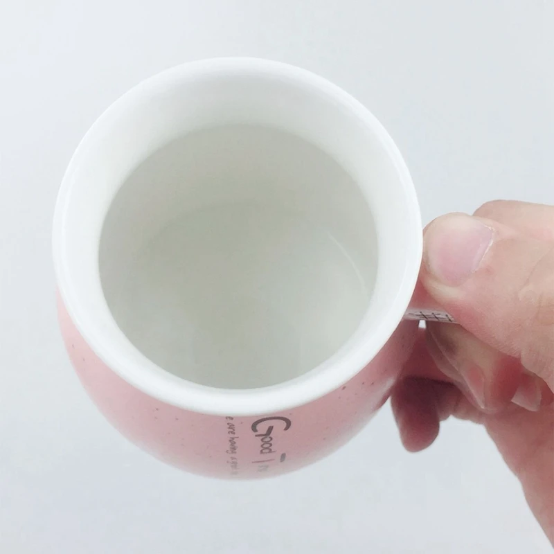 ABUI-2pcs New Sesame Cat Heat-Resistant Cup Color Cartoon with Lid Cup Kitten Milk Coffee Ceramic Mug Children Cup Office Gifts
