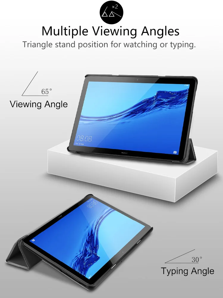 Чехол-книжка для huawei mediapad T5 10 AGS2-W09/L09/L03/W19 10,1 чехол-подставка для планшета huawei mediapad T5 10 чехол+ подарочная ручка