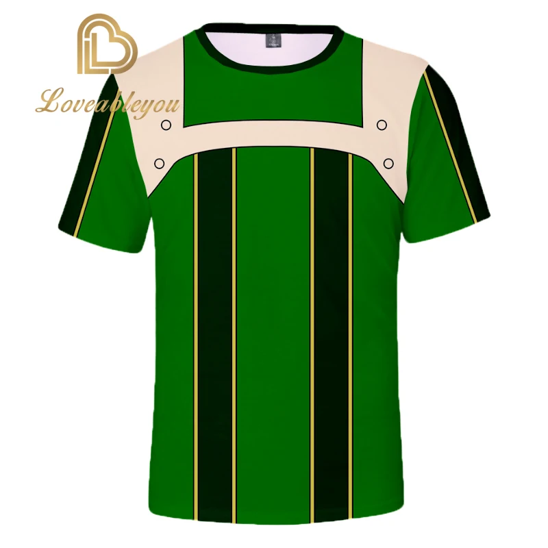 Аниме «My Hero Academy All Might Boku no Hero Academy Asui Tsuyu»; костюм для косплея; футболка; толстовка; брюки; униформа
