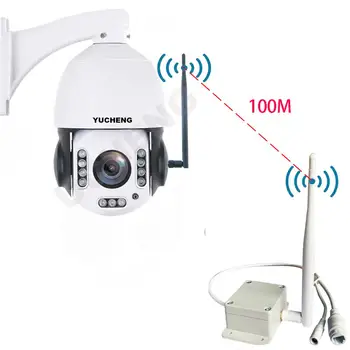 

Wireless AP 5MP 100M WiFi Auto Track 30X ZOOM 25fps People Humanoid Recognition PTZ Speed Dome IP Camera Security