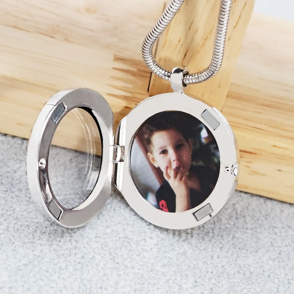 Ожерелье с подвеской фото на заказ подарок день Святого Валентина женское