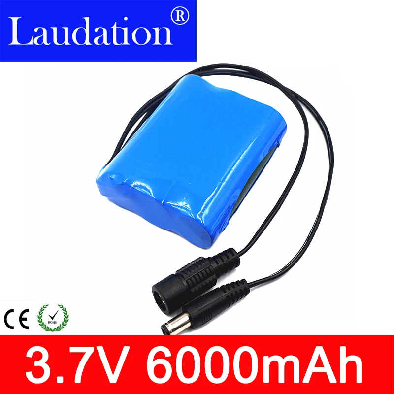 

lithium battery 3.7V Battery Pack 6000mAh 18650 Battery 6Ah Rechargeable Batteries For CCTV/Loudspeakers/Robot/Lamps Laudation