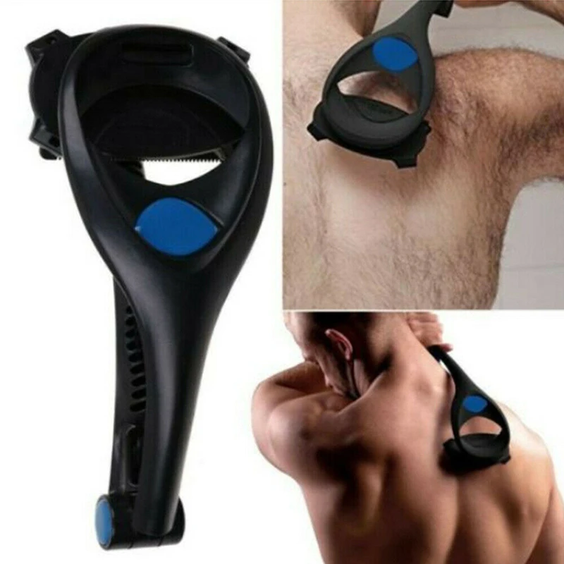 New Men Back Shaver 2.0Two Head Blade Trimmer Body Hair Leg Remover Shavers Razor High Quality