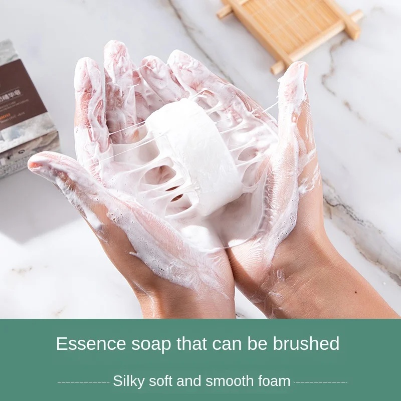 Pin Up-jabón de leche de cabra, espuma de seda Natural, el mejor lavado, Control de aceite de baño, elimina ácaros, puntos negros, granos y acné