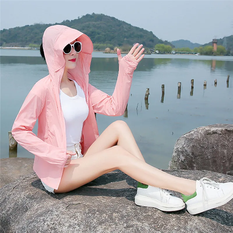 Outdoor Sun Protection Clothing Women'S  Jacket UV Protection Summer Hiking Shirts Outdoor Sun Protection Clothing  #0G21 (2)