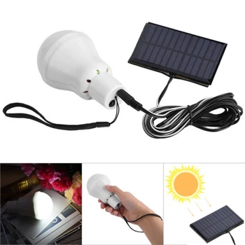 

Solar Power Saving 3W LED Bulb Lamp Outdoor Lighting White for Camp Tent Fishing