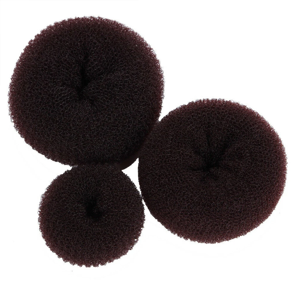 3PCS Brown S/M/L, Волшебная булочка для девочек, инструмент для волос с французским плетением, кольцо, булочка, машинка для волос, Женская прическа, аксессуары для волос для женщин, 3 цвета - Цвет: 3PCS Brown
