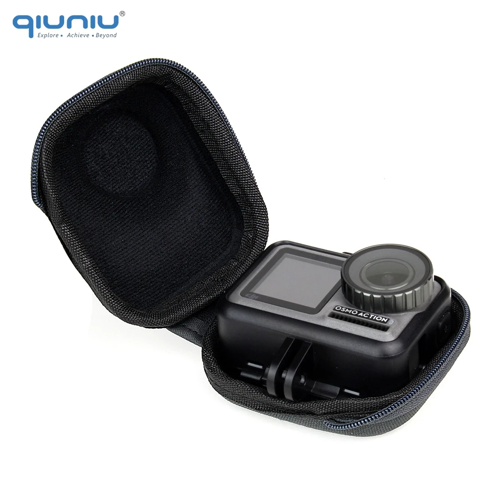 

QIUNIU Mini Shockproof Storage Case Portable Cases Carrying Bag Protective Box for DJI Osmo Action Sports Camera Accessories