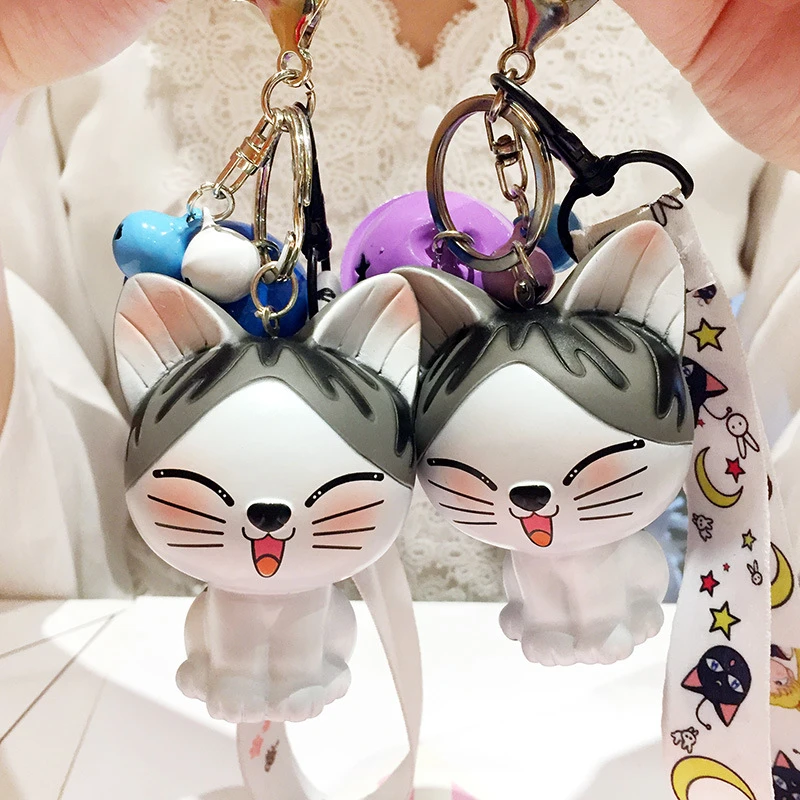 Корейская версия симпатичного мультяшного кота CC брелок со смайликом кошка
