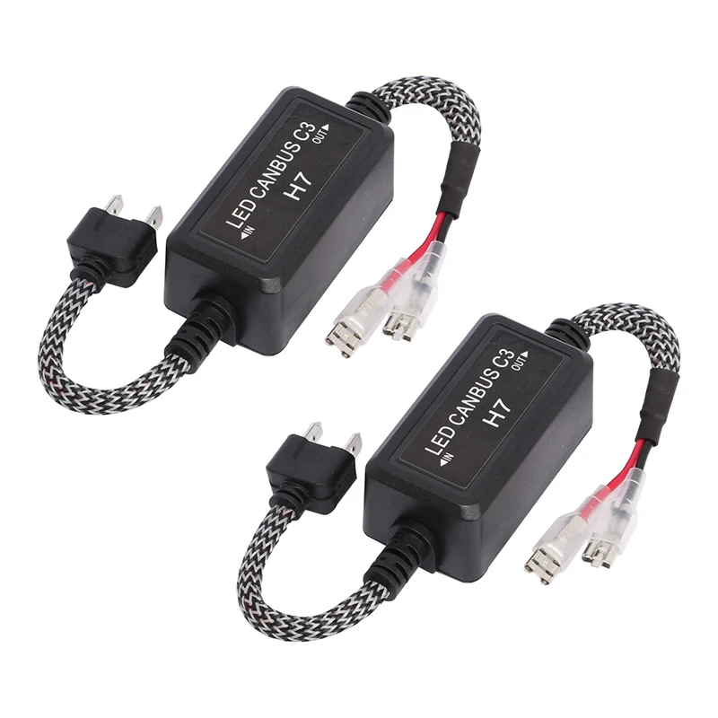 

2pcs LED Headlight Light Decoder Lossless Changes H7 9-32V 2.5A Set Replacement